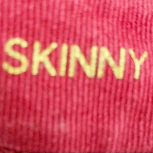 Michael Kors 100% Cotton Skinny Jeans Red Color Five Pocket Styling ❤️ Size 4 - Picture 9 of 10